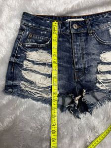 Bershka Ripped Shorts