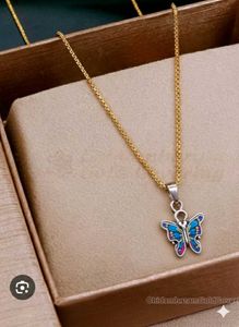 Butterfly Pendant Necklace (it's fully untouched)