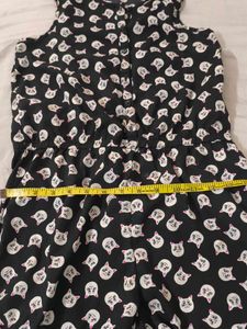 Cute Cat Print Romper