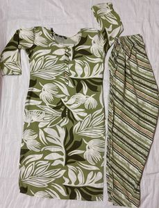 Formal Cotton Kurta And Pant Set