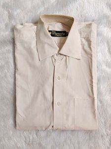 Dynasty Beige Formal Shirt | 40
