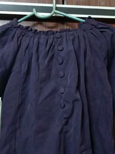 Chic Purple Off-Shoulder Top