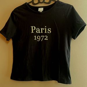 Paris 1972 Graphic Crop Tee