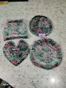 Cute Pet Bed Set Velvet Febric