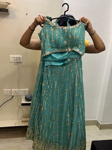 New Lehenga - Firozi Blue Colour Unused