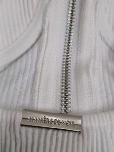 (1132)White Ribbed Bodysuit