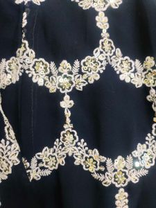 Navy Blue Sarara With Dupatta