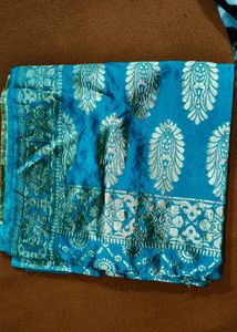 Elegant Blue Banarasi Saree