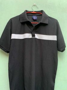 Classic club vintage Black Polo T-Shirt