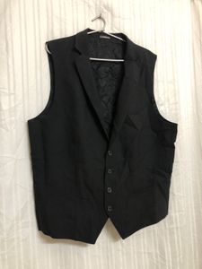 Express Black Wool Waistcoat