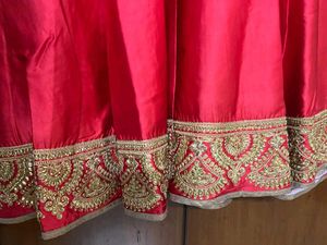 Ombre Floor Length Gown With Heavy Embroidery