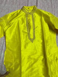 Yellow Mens Kurta