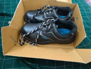 Black Leather Work Shoes 7 number