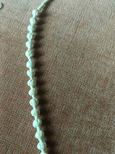 Vintage White Beaded Necklace &amp; Earrings