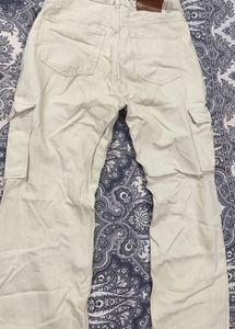 Beige Cargo Pants