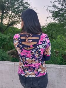 Printed Floral Top