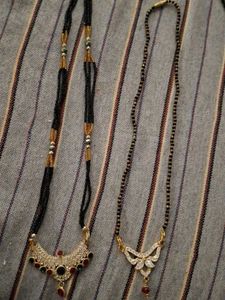 Elegant Mangalsutra Necklaces - Set of 2