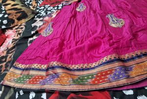 Pink Navratri Lehenga Choli Set Festive wear