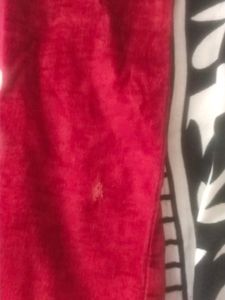 Velvet Pant Maroon Color