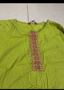 Kurti Green Colour