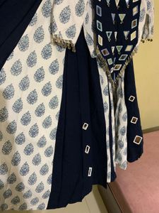 Blue Mirror Work Lehenga Choli