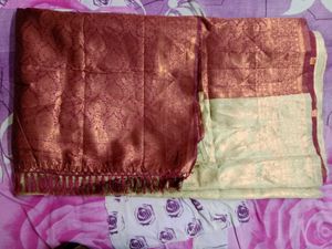 Elegant Litchi SILK Saree With Banarasi Touch