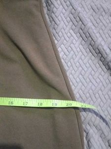 Olive Green Wide Leg Trousers