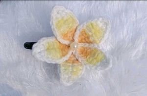 Crochet Flower Hair Clip 🌸💖💫✨