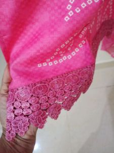 Beautiful Pink pakistani Kurta Set