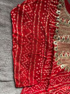 Red Bandhani Kurta