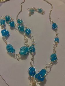 Sky Blue Colour, Three Piece Set