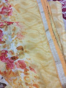Floral Georgette saree