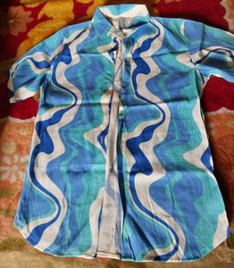 Blue Patterned Co-ord Set