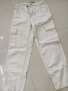 Bershka White Jeans
