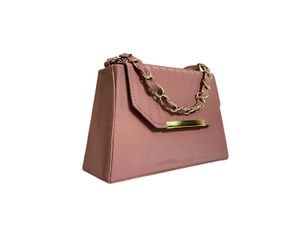 Elegant Roszse Gold Handbag – Dual Compartment Han