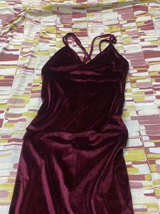 Maroon Dress