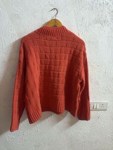 Vero Moda Orange Knit Sweater