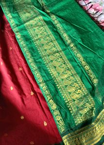 Womens Traditional pure cotton Saree with blouse