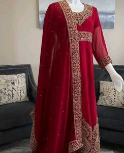 Elegant Red Ethnic Gown