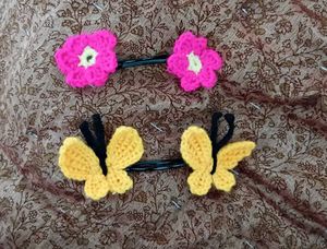 Crochet Hair Pins - Set of 2