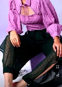 Cute Lilac Polka Dot Blouse💖💜