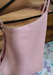 Pink Floral Embroidered Crop Top