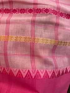 Authentic Pink Bengal Cotton saree