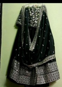 Fixed Price Semi Stitched Embroidered Lehenga Chol