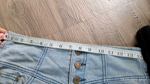 Denim High-Waisted Shorts