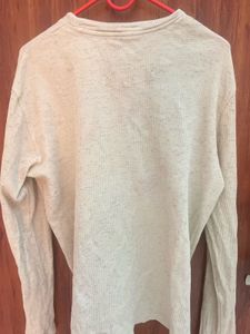 Beige Long Sleeve T-Shirt