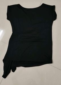 Assymetric Stylish Black Top