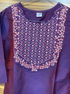 Beautiful Embroidery Kurti 💜