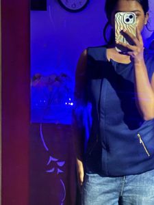 Navy Sleeveless Top - United Colors of Benetton