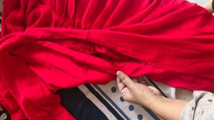 Elegant Red Midi Dress